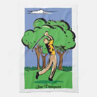 Serviettes personnalisées de golf