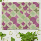 Serviettes Plat De Cuisine Violet Et Verte (Plié)