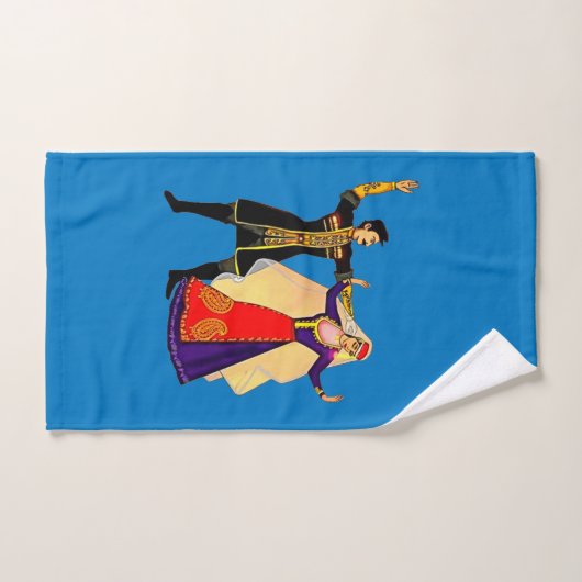 Serviettes pour couples dansants (Serviette à main)