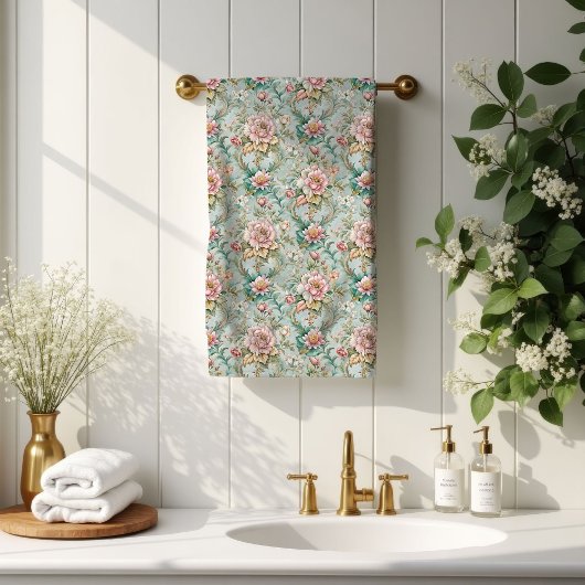Serviettes Rococo Pastel Fleurs Douces pour la Sal