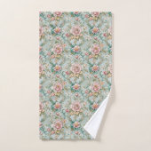 Serviettes Rococo Pastel Fleurs Douces pour la Sal (Serviette à main)