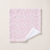 Serviettes roses et serviettes de bain Monogram (Gant de toilette)