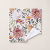 Serviettes Roses roses (Gant de toilette)