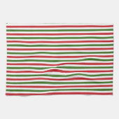Serviettes rouges et vertes de Noël (Horizontal)