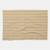 Serviettes rouille sur la cuisine beige (Horizontal)