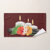 Serviettes spas Fleurs et bougies Spa à thème (Serviette à main)