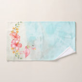 Serviettes tropicales de Bath de Flamant rose de (Serviette à main)