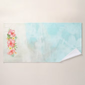 Serviettes tropicales de Bath de Flamant rose de (Serviette de bain)