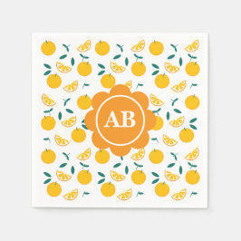 Servilleta de papel diseño naranjas servet