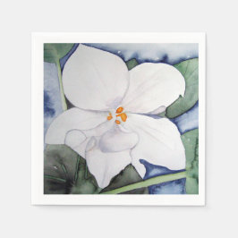 Servilleta papel violeta africana en acuarela servet