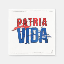 Servilleta Patria y vida Servet