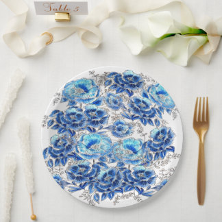 Servilletas blue papieren bordje