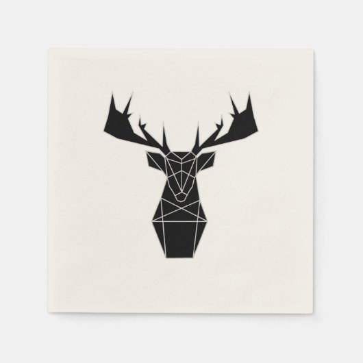 Servilletas ciervo negro servet (Voorkant)
