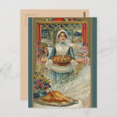 -serving-Thanksgiving Briefkaart (Voorkant / Achterkant)