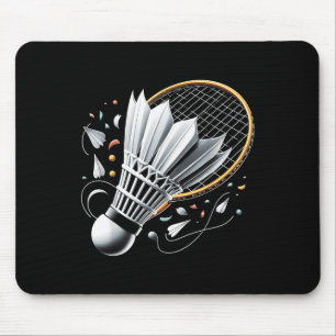 Serving Up Vieringen Badminton Grappige Grafische Muismat