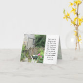 Servir Dieu... Carte de correspondance (Fleur jaune)