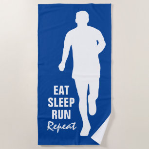SERVIR DORMIR COURIR RÉPÉTER serviette de plage dr