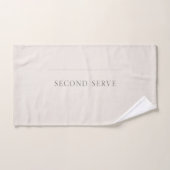 Servir en second - Serviette de tennis – Édition J (Serviette à main)