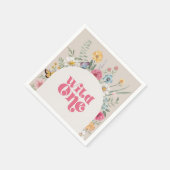 Servir une serviette en papier Fleur sauvage (Coin)