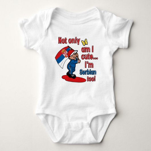 Servisch baby-ontwerp romper (Voorkant)
