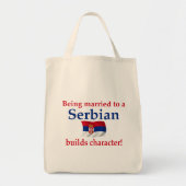 Servisch buildkarakter tote bag (Voorkant)