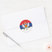 Servisch Montenegro Ronde Sticker (Envelop)