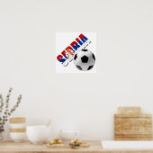 Servisch voetbal Servisch logo Poster (Keuken)