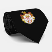 Servisch wapenschild stropdas (Opgerold)