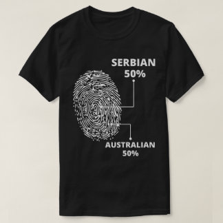 Servische Australische vingerafdruk T-shirt