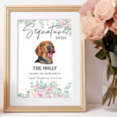 Servische Hound Dog Signature Drink teken Poster