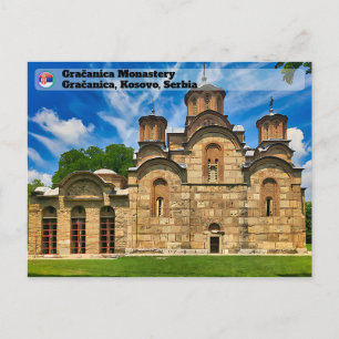 SERVISCHE KLOOSTERS - Gračanica orthodoxe Klooster Briefkaart