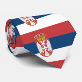 Servische staatsvlag stropdas (Opgerold)