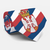 Servische Stropdassen, mode Servische vlag Stropdas (Opgerold)