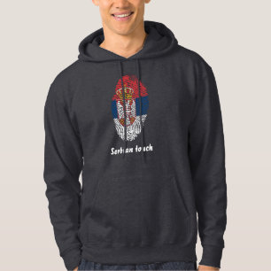 Servische vingerafdrukvlag hoodie