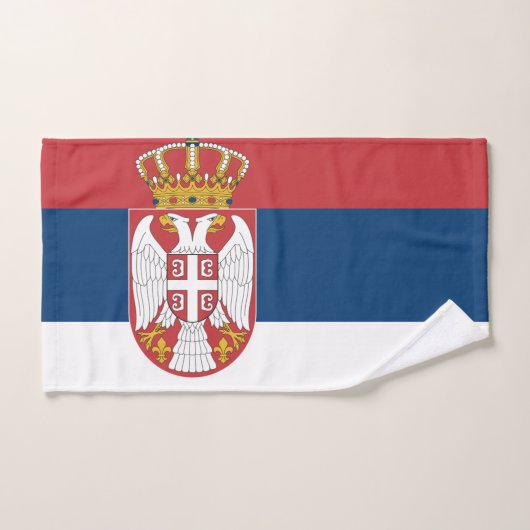 Servische vlag bad handdoek (Handdoek)