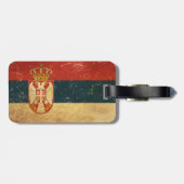 Servische vlag bagagelabel (Achterkant horizontaal)