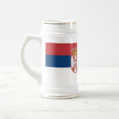 Servische vlag bierpul (Links)