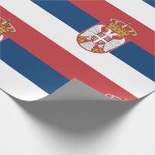 Servische vlag cadeaupapier (Hoek)
