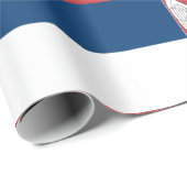 Servische vlag cadeaupapier (Rol Hoek)