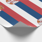 Servische vlag cadeaupapier (Hoek)