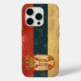Servische vlag iPhone 15 pro case