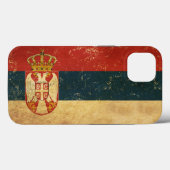 Servische vlag Case-Mate iPhone case (Achterkant (horizontaal))
