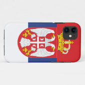 Servische vlag Case-Mate iPhone case (Achterkant (horizontaal))