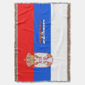 Servische vlag deken (Voorkant Verticaal)