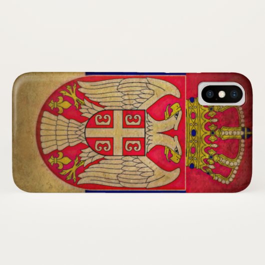 Servische vlag Eagle Srbija Grb Case-Mate iPhone Case (Achterkant (horizontaal))