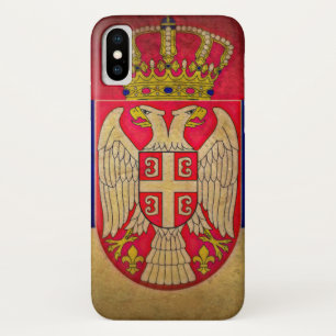 Servische vlag Eagle Srbija Grb iPhone X Hoesje