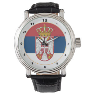 Servische vlag en trendy mode Servië Horloge
