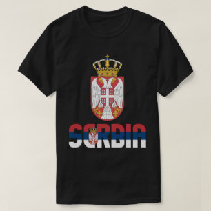 Servische vlag en wapenschild t-shirt