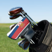 Servische vlag golfheadcover (Insitu)