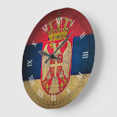 servische vlag grote klok (Hoek)